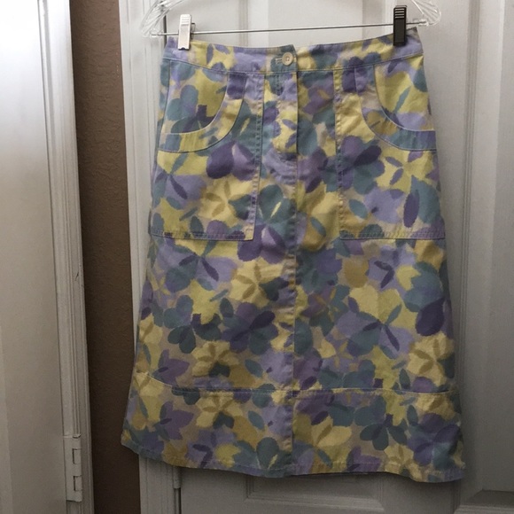 FINAL MARKDOWN J Jill cotton summer skirt 2 - Picture 1 of 15